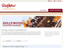 Tablet Screenshot of dollywood.reservedirect.com